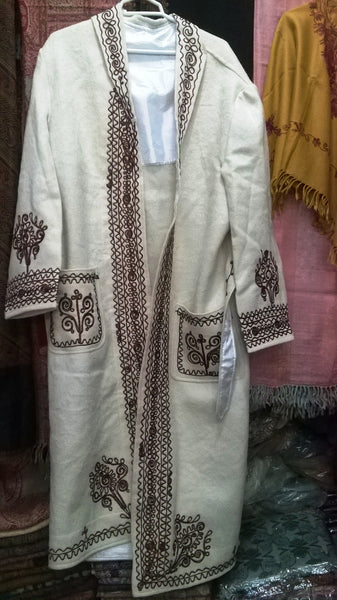 Chitral Coat Chugha Long Pakol Patu Mens Wool Kashmir Chogha Afghan Shawl  Woolen Chuga Chugah Chitrali Kashmiri Coat