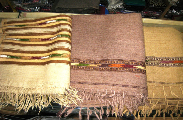 AFGHAN PATOO BLANKET WOOL SHAWL PATU SCARF WRAP HEAVY KAMBAL MENS WOME Induscarpets