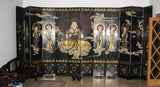 CHINESE HAND MADE ultra rare rose wood living room screen oriental asia antique singapore collectors piece furniture home buddha fresco
