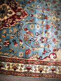 PERSIAN CARPET ORIENTAL rug genuine tharparkar sindhi pakistani indian design 3x5 hand knotted wool silk blend bedroom turquoise green kilim