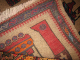 AFGHAN WAR RUG tribal ak47 kalashnikov gun tank rpg 3x5 large battle carpet antique