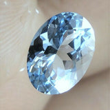Aquamarine Gem Oval Cut 1/2 Ct Light Blue Brazil Genuine Gemstone Natural