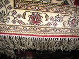 Persian Rug 2'x3' Pakistani Carpet Tribal 100% Silk 350 kpsi Sindhi Cream Beige