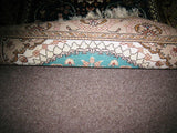 Persian Rug 2.5'x4' Turkmen Carpet Tribal 100% Silk 600 kpsi Green Turquoise New