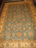 Afghan Chobi Carpet Chobee Design 7x10 Hand Knotted 350 kpsi Blue Turquoise Rug
