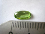 Peridot gem 3 carats lime green pakistani oval cut vs