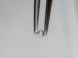 White Diamond Gem Round Cut 2mm African Genuine Micro Sized