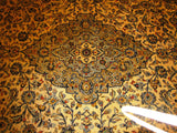 PERSIAN ORIENTAL CARPET rug genuine kerman iran iranian 9x13 kirman new 100% wool traditional beautiful new bed living room home beige patu