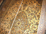 PERSIAN ORIENTAL CARPET rug genuine kerman iran iranian 9x13 kirman new 100% wool traditional beautiful new bed living room home beige patu