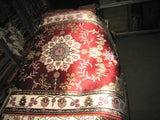 Silk Rug, 2x3 Size, Pakistani Sindhi Design, Beige, White, Floral Pattern, Afghan Carpet