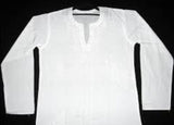 Kurta Shirt, Traditional Indian Bengali Ethnic Clothing, White, New, 100% Cotton, Colors, Lawn Kurta