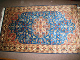 PERSIAN CARPET ORIENTAL rug genuine tharparkar pakistani sindhi indian design 3x5 hand knotted wool silk blend bedroom turquoise aqua blue