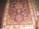 PERSIAN CARPET ORIENTAL rug genuine tharparkar sindhi pakistani indian design 3x5 hand knotted wool silk blend bedroom purple plum violet
